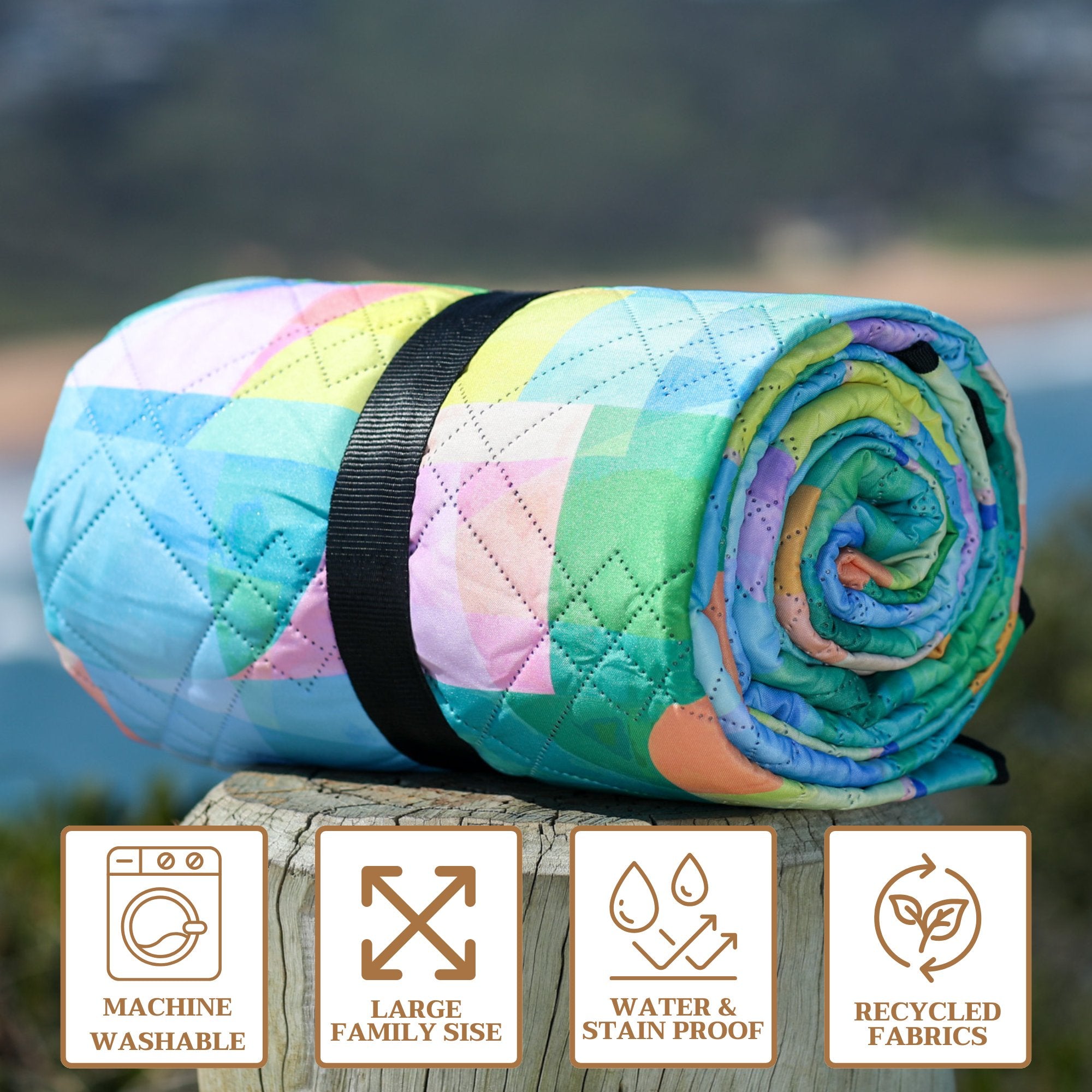 Skylight Blue Picnic Rug