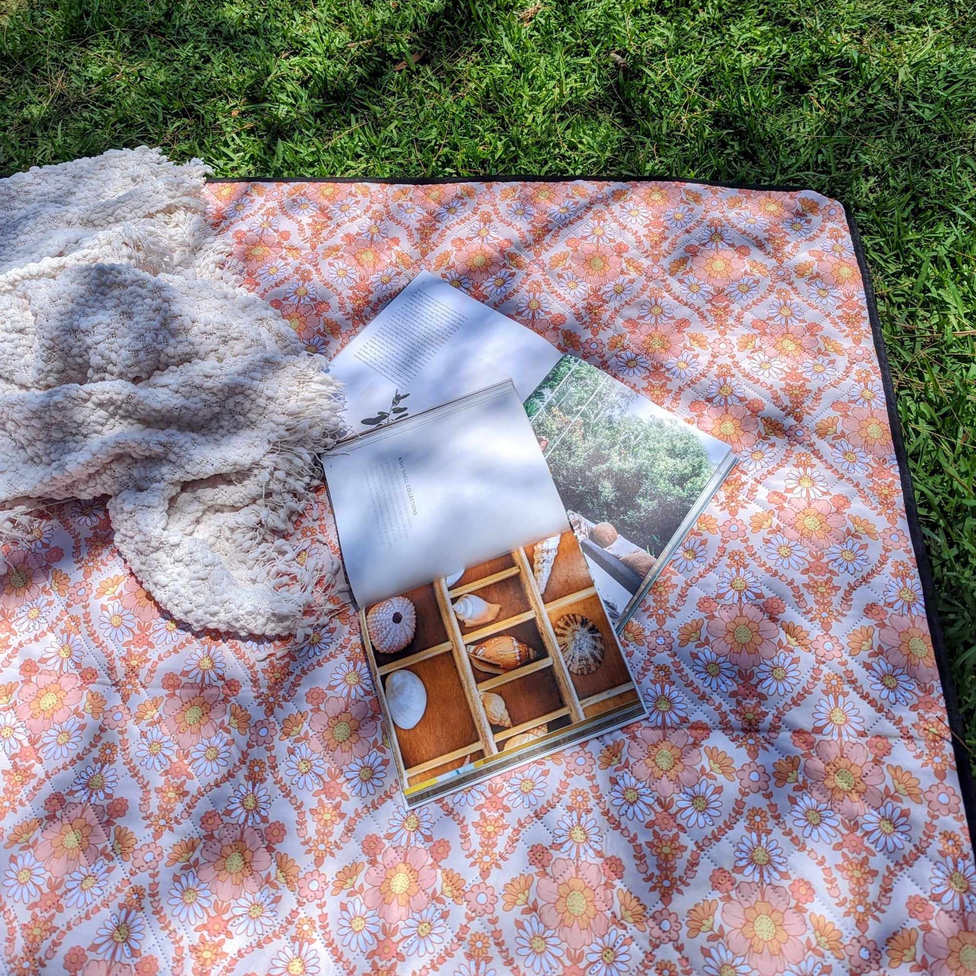 Vintage Folk Picnic Rug