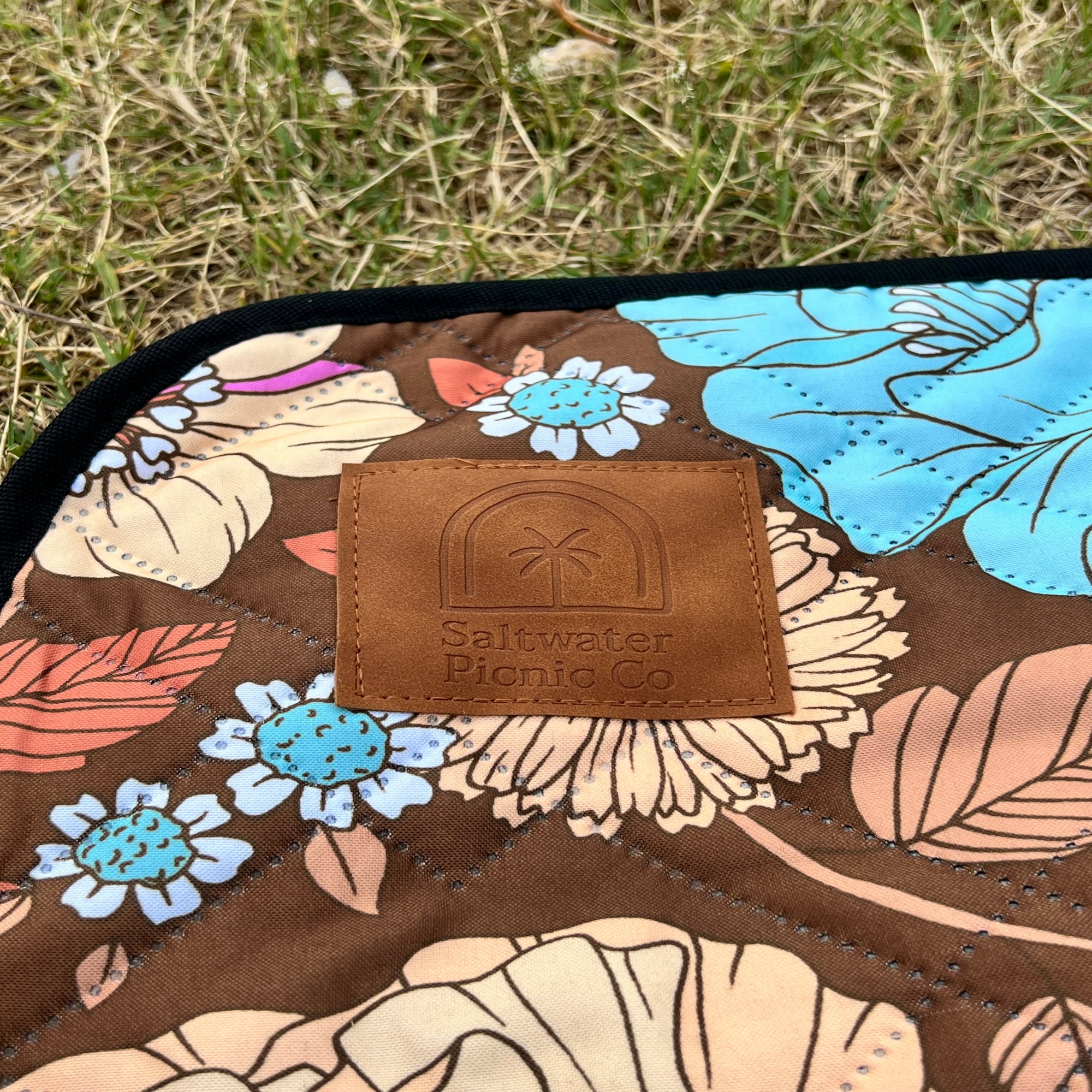 Retro Blooms Picnic Rug