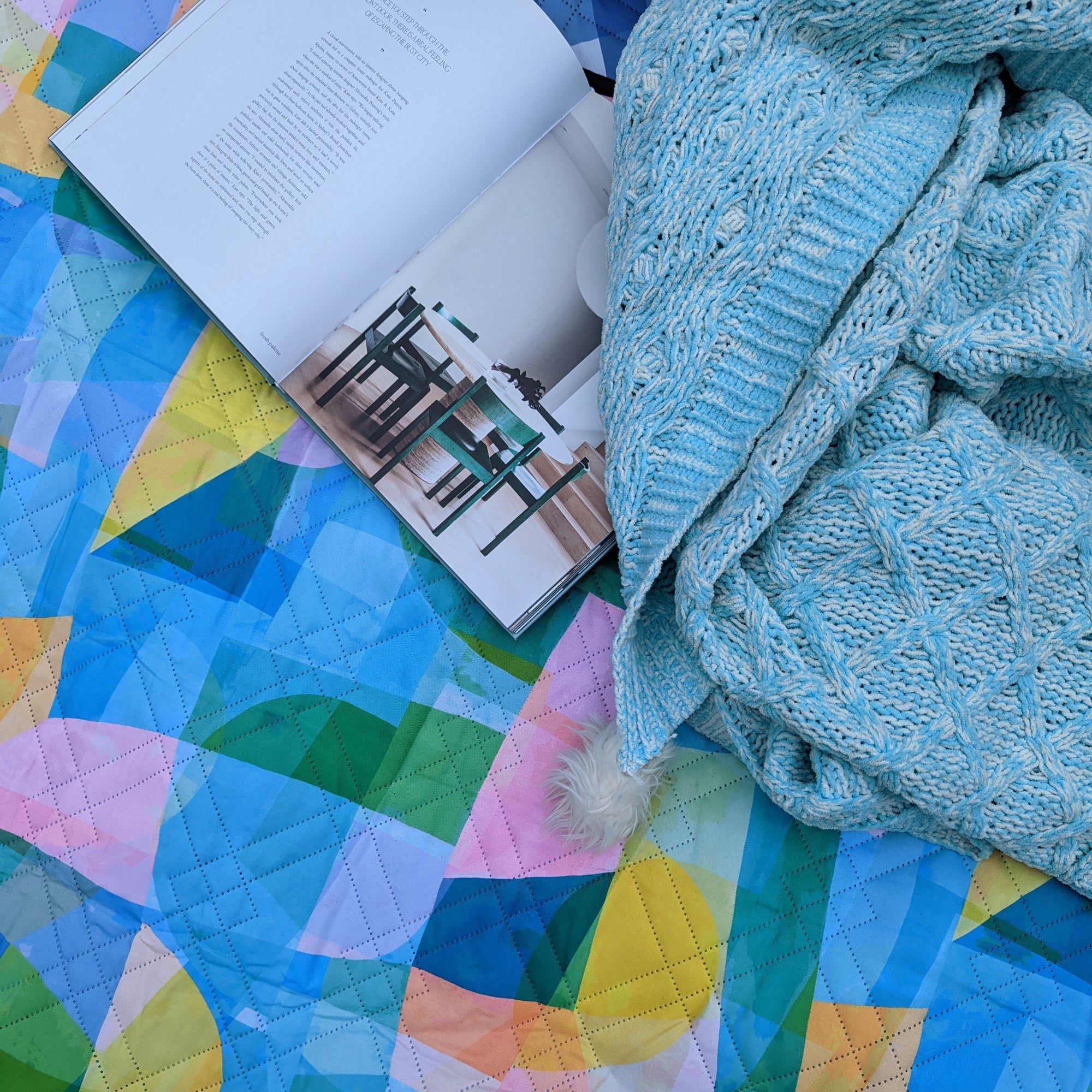 Skylight Blue Picnic Rug